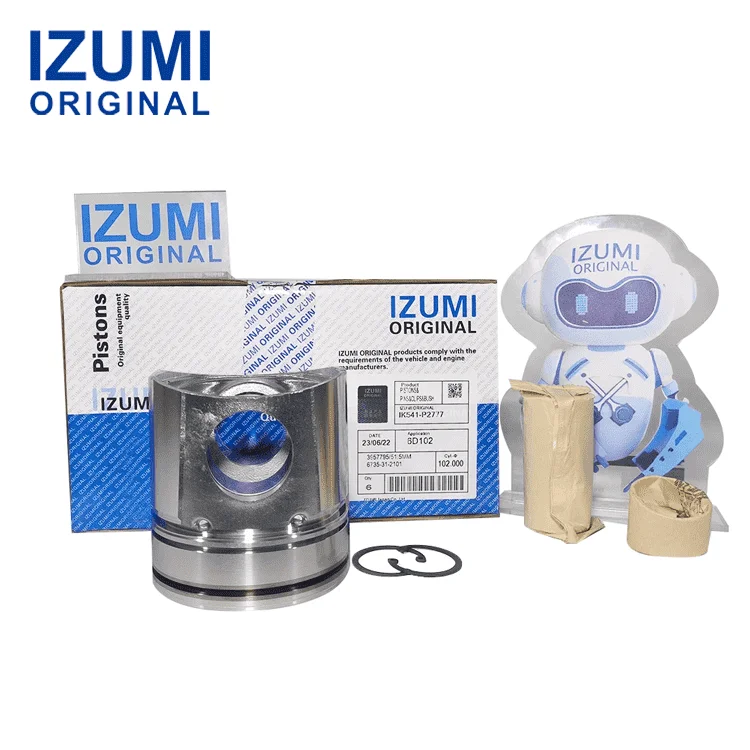 IZUMI ORIGINAL S6D102 6735-31-2111 6735-31-2110 Piston Kit for Komatsu Engine Replacement Spare Parts