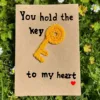 [Finished Greeting Card] Yellow Key
