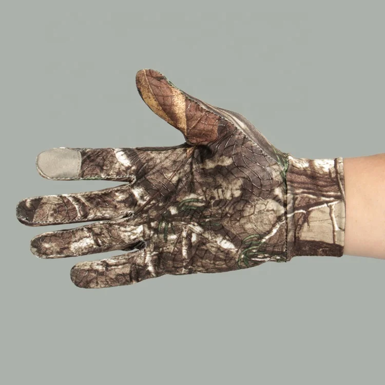 
Camouflage elastic hunting, fishing and hunting gloves 