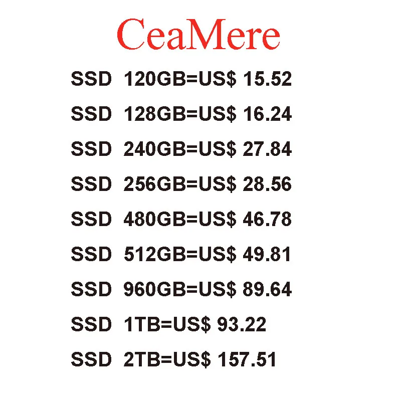 CeaMere 1TB/2TB SSD SATA3 2.5-inch Internal Drive - OEM/ODM