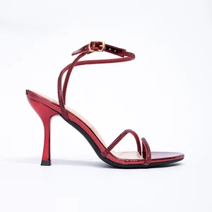 Sexy High Heel Sandal Heels Slides Open Pointed Toe Slingback Cross Strap Back Strap High Heel Shoes