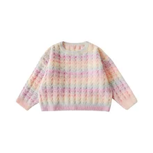 Child Knitting Winter Anak Knitwear Korean Kids Clothes Wholesale Kids Knitted Sweater Baby Sweaters Children For Girls Kids