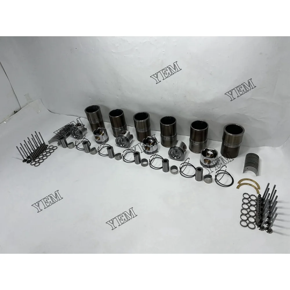 C12 Engine Cylinder Liner Kit With Engine Bearings Set Valves for Caterpillar Aftermarket Engine Parts 4