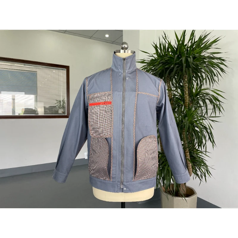 Custom Worwear Terylene Cotton Reflective Strip Set Anti-static Machine Repair Road Construction Lab