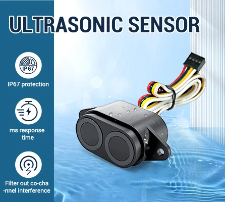 DYP-A22 3.3-12V DC RS485 UART PWM IIC 1cm zone aveugle alimentation prise  en charge de la rduction du bruit capteur  ultrasons pour Robot AGV AMR