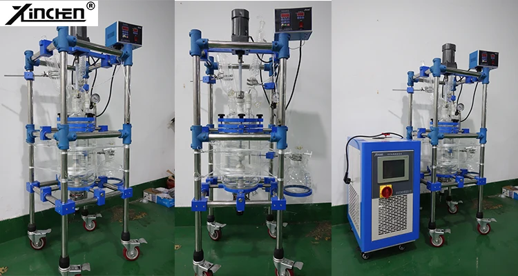 2L 5L 10L 20L  jacketed bioreactor for bacterial fermentation supplier