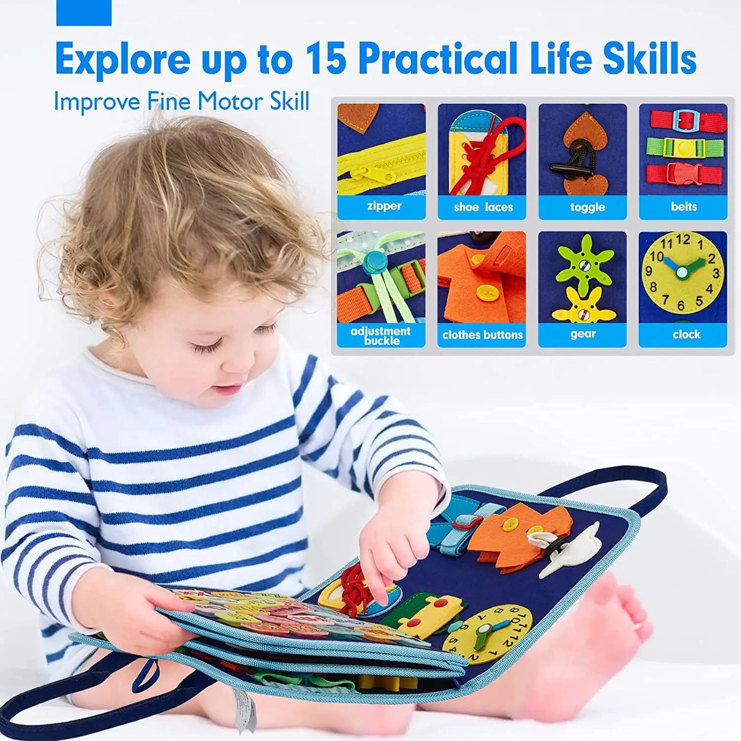 New Bag Design Busy Board Book Toddler Kids Educational Montessori Toys ...
