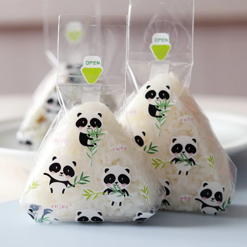 Food Grade Custom Onigiri Wrapper Packing Plastic Packaging Opp Bag Custom Print Poly Package with Sticker