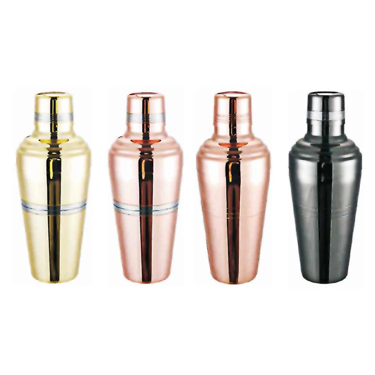 Factory 1000ml Pub Bartender Alcohol Stainless Steel Barware Martini Boston Black Silver Gold Bar Tools Kit Shaker Cocktail