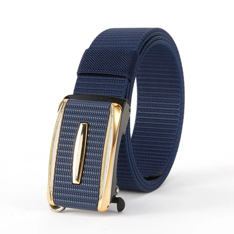 Custom High Quality canvas Strap Automatic Buckle Nylon Belt Male Tactical Waist Belt Men Canvas Fabric Belts