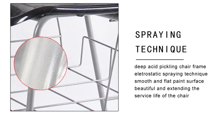 Sled Frame Training Chair With Tablet Ergonomic Conference Meeting Chair With Writing Pad Student Study Chair With Book Holder