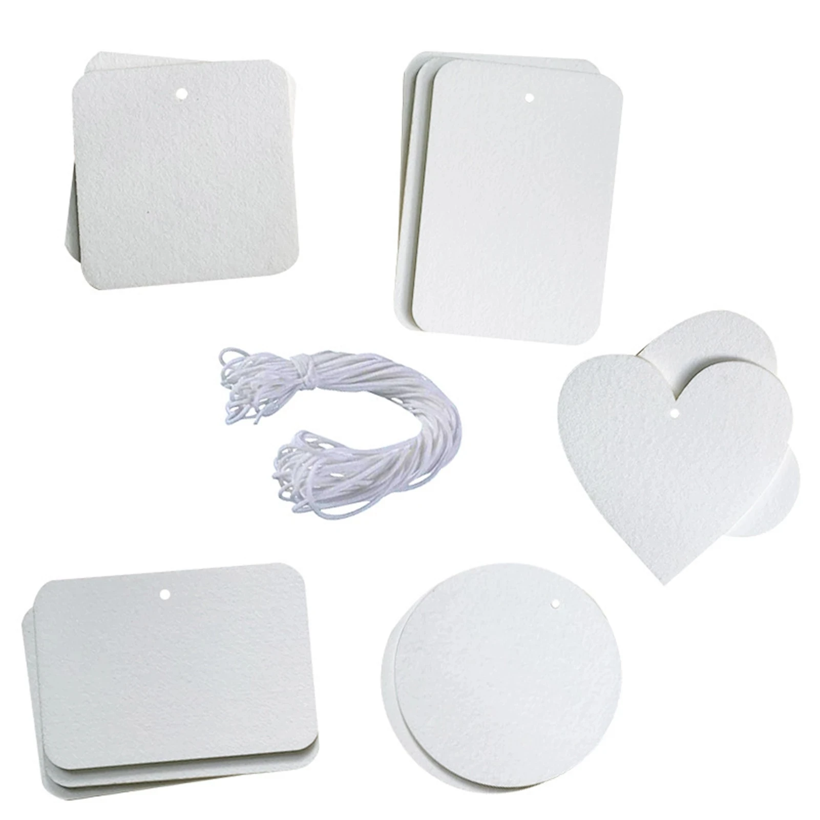 ProgiftSpace Cheap Custom Shape 3mm Thick White Absorbing Felt Hanging Sublimation Blank air Freshener Paper Sheet for Car