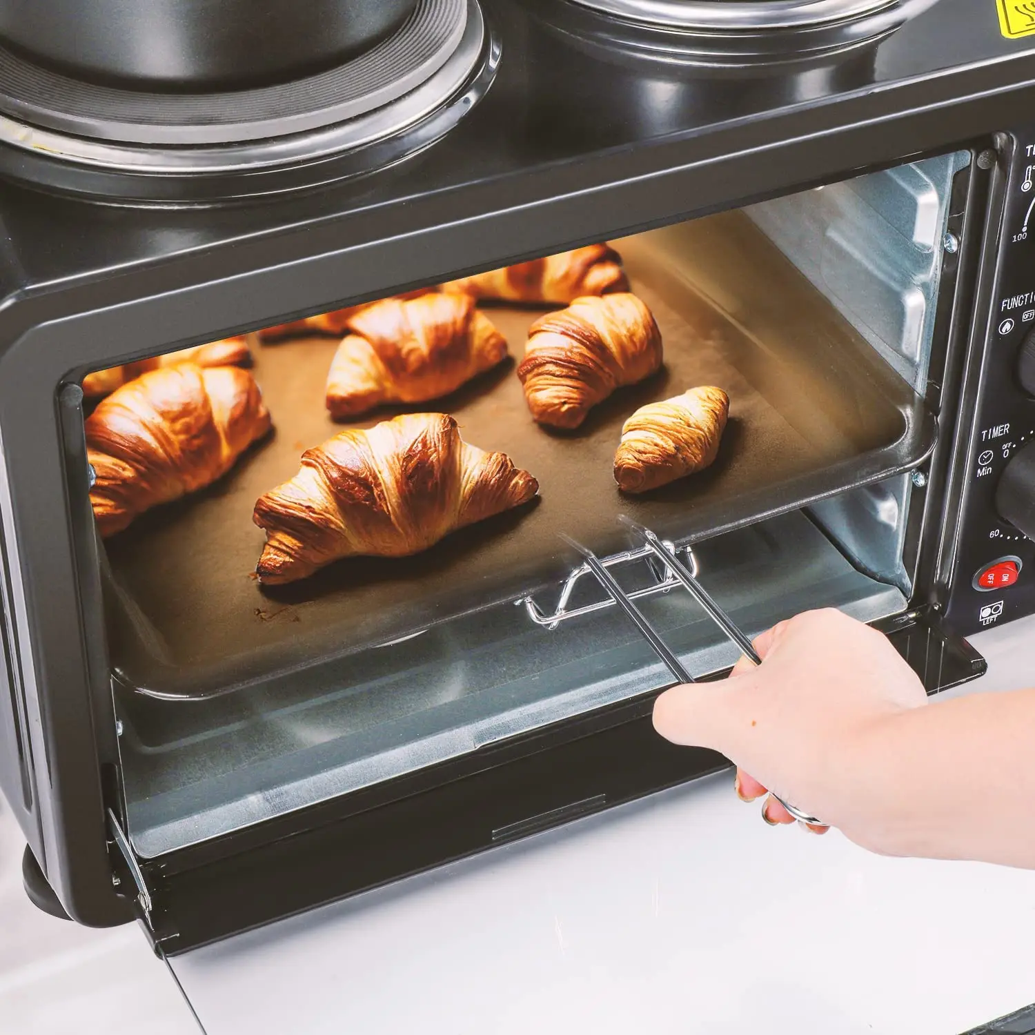 Portable Benchtop Electric Oven With Hot Plate Home Baking Toaster Mini Electric Oven With Coil