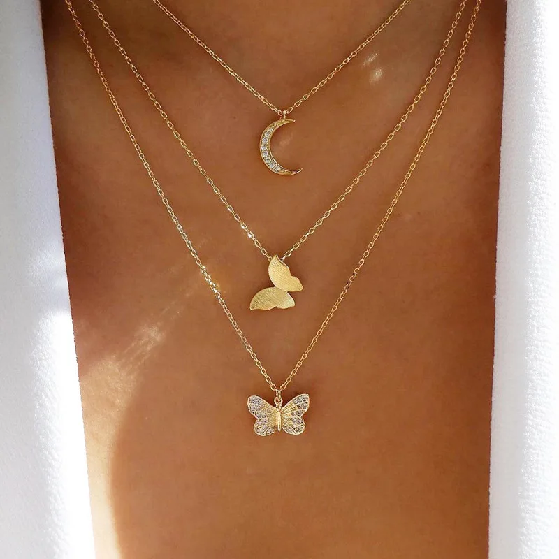 Sleek Gold Butterfly Choker | Rita Kay Jewelry