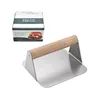 Square with wooden handle