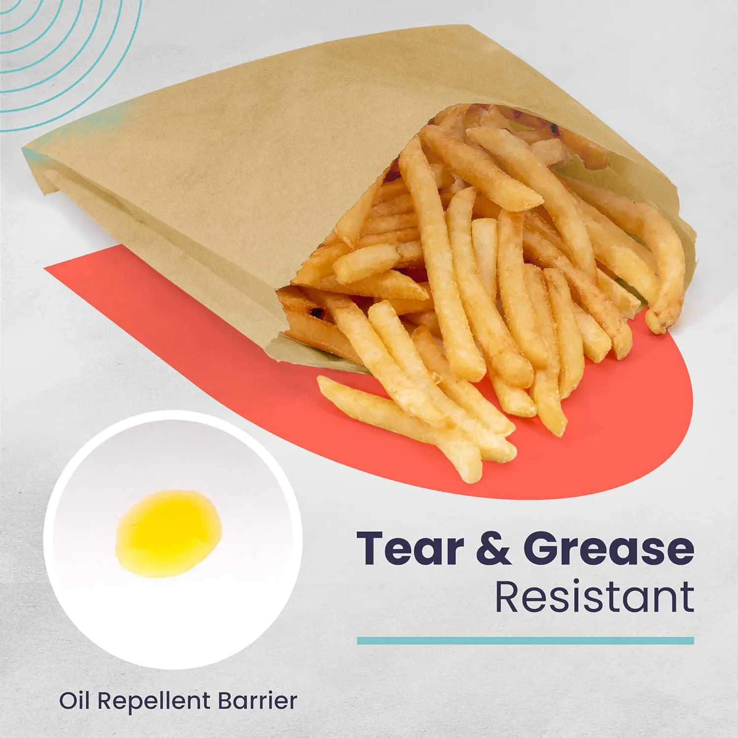 Hamburger Food Bag pain sac d'emballage alimentaire sac en papier alimentaire blanc logo
