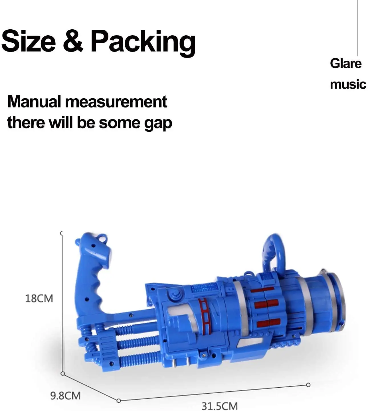 Детский автоматический пистолет для стрельбы на открытом воздухе, игрушечный бластер gatling, Электрический пузырьковый пистолет для малышей