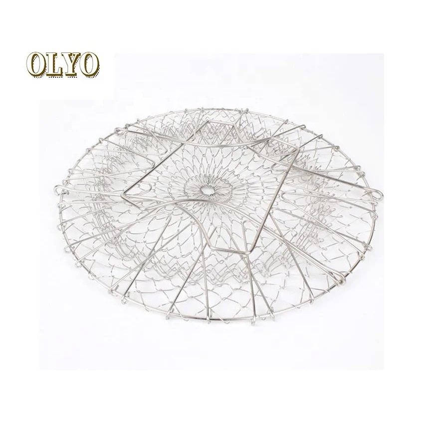 Хит продаж складная проволочная сетка из нержавеющей стали Поварская