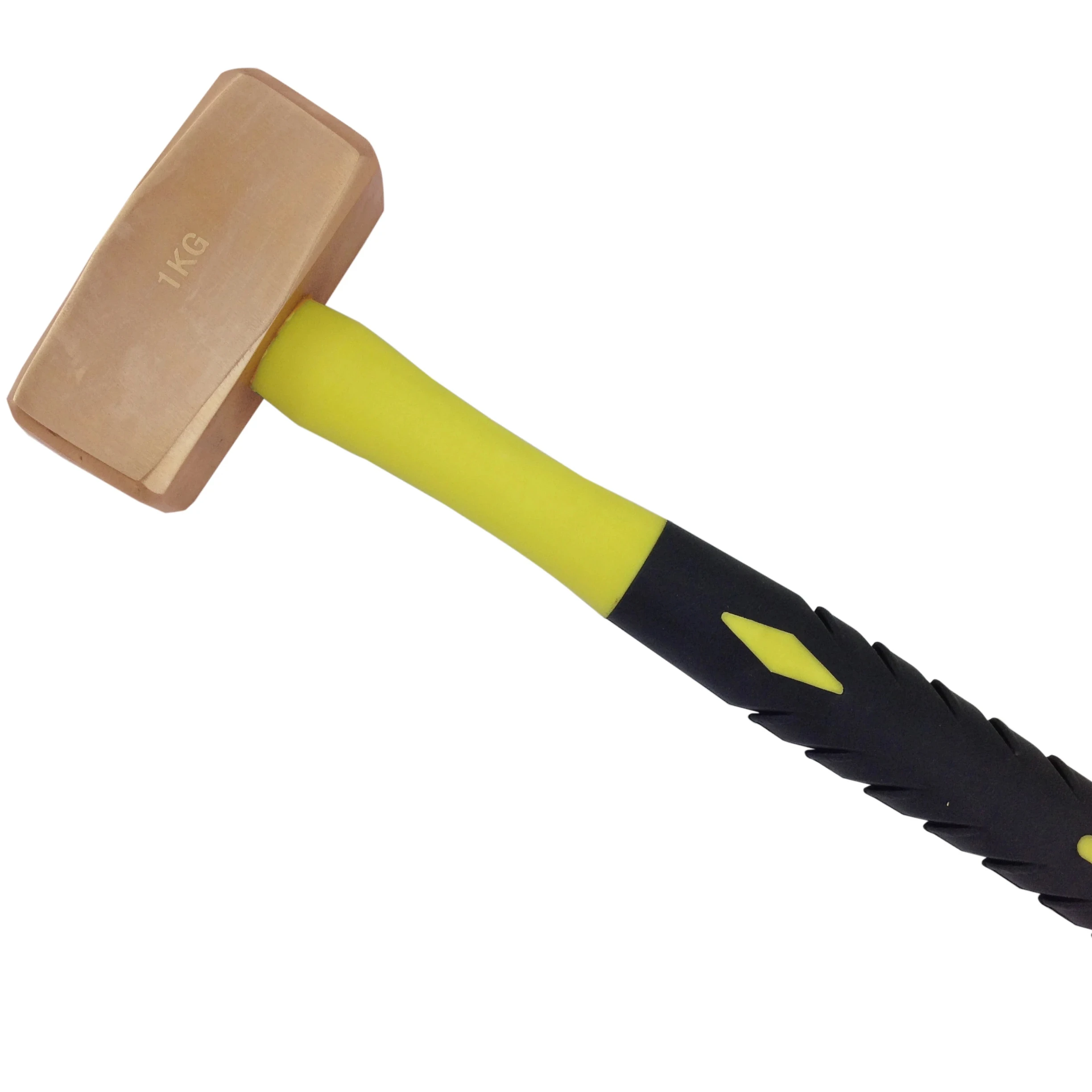 Top Quality Multi Tools Non Sparking Rubber Handle Color Customized Copper Hammer Sledge German Type
