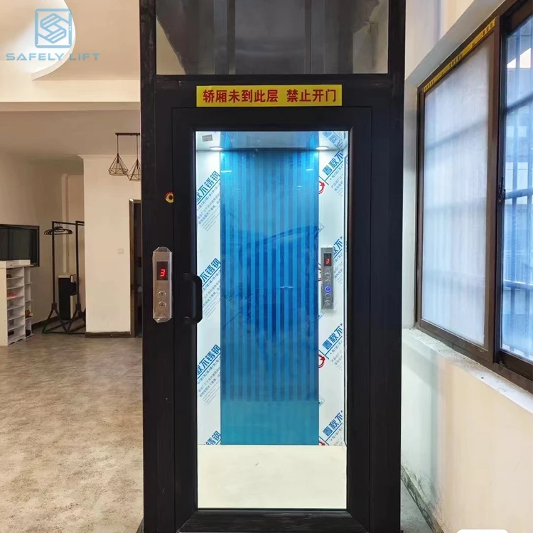 Safe Convenient Silent Home Lift Customized Home Hydraulic Elevator Low Cost with Derrick House Lift