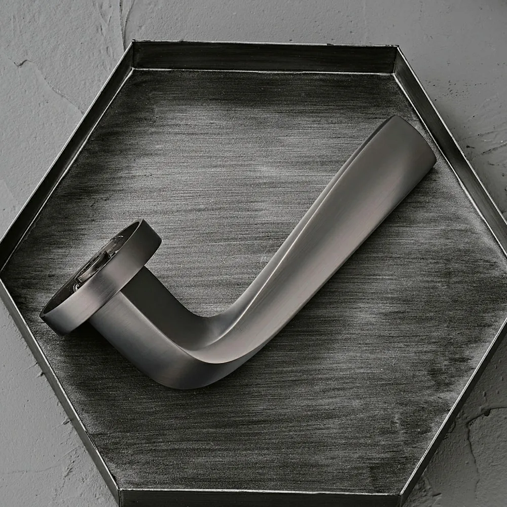 Transparent Acrylic Door Handle Fixing Clamp Western Pocket Door Handle