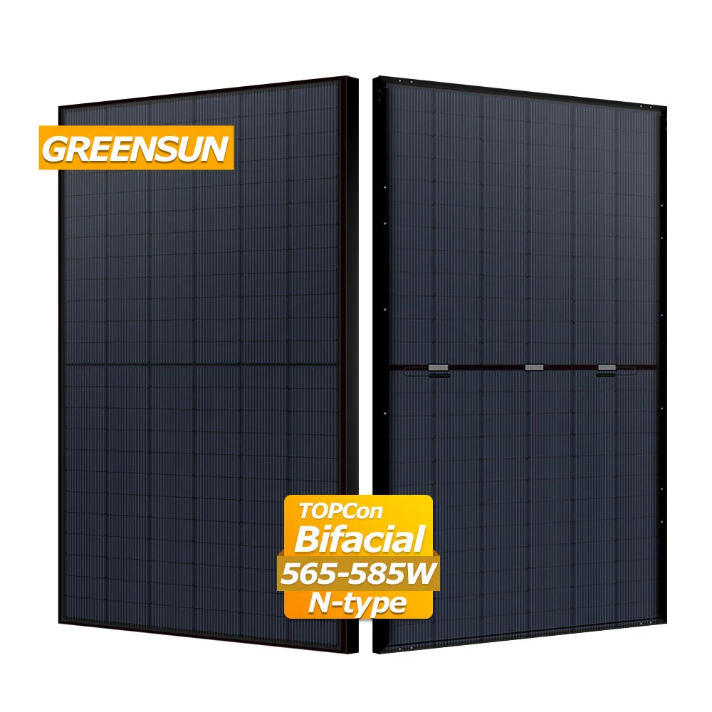 Application of Solar Panel Sweden Solar Panels All Black Bifacial Solar Cells 580W 585W 560W Solar Price Flexible Solar Panels