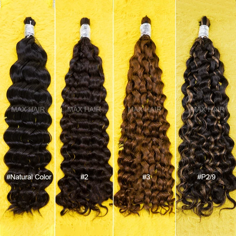 Imbierinės spalvos žmogaus plaukai, skirti pynimui, „De Cabello Natural Humano“ plaukų priauginimui, neapdoroti, be vandens banguoti, garbanoti, dideli._voghion.com