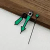 Borde negro verde