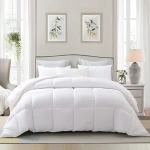 Luxury Lightweight White 100% Polyester Smooth Delicate Wiring Premium Feather Velvet Quilt