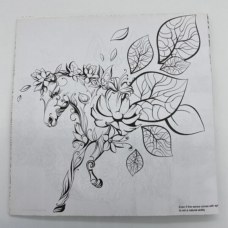 Английская версия живопись для взрослых книжка-раскраска 12 страниц расписанные вручную книжка-раскраска граффити завод пятно