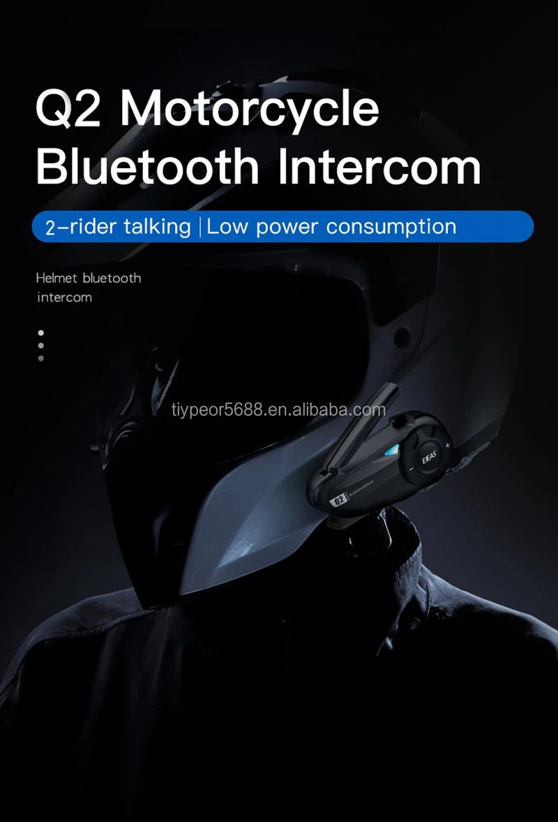 product tiypeor ejeas q2 wholesale driveway intercom sports phone system long km motorcycle helmet bluetooth intercom-2