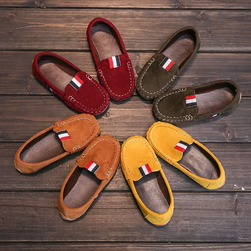 Детские кроссовки; Лоферы; Сезон весна-осень; Кожаная обувь с мягкой подошвой