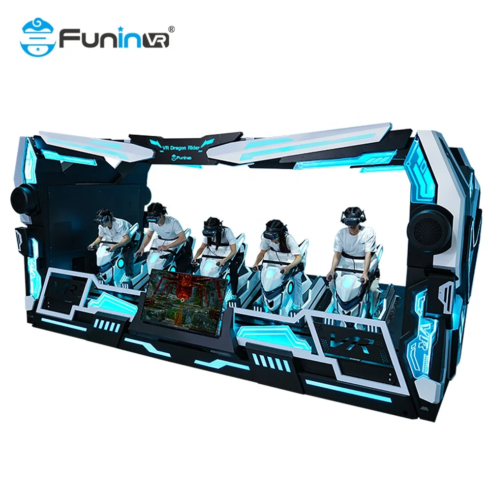 FuninVR Virtual Reality Simulator Price Vr Arcade Game Machine Dark mars  Seats 9d VR Simulator
