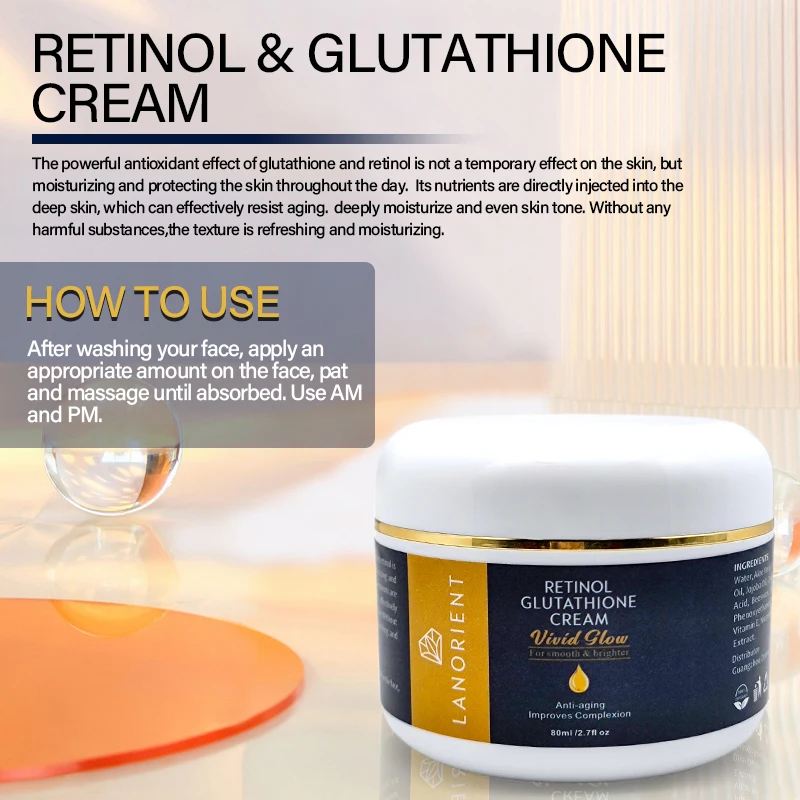 lanorient glutathione Private Label LANORIENT Korea Skin Care Products Vitamin C L-Glutathione  Natural Whitening and Moisturizing Skin Care Set
