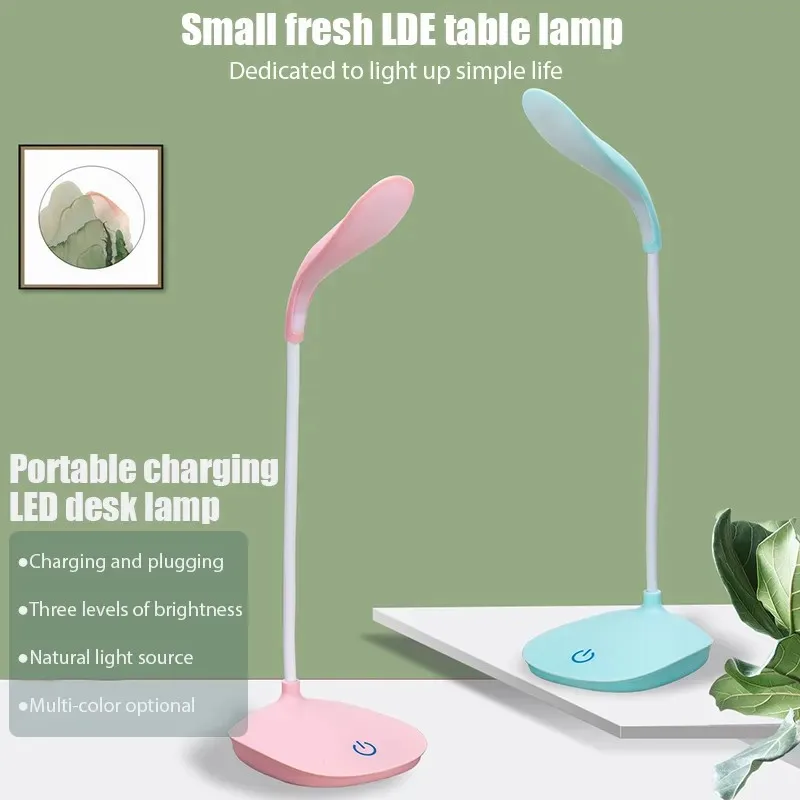 product portable office touch dimming table lamp rechargeable battery led stand bedroom eye protection desk lamp table top lanterns-42