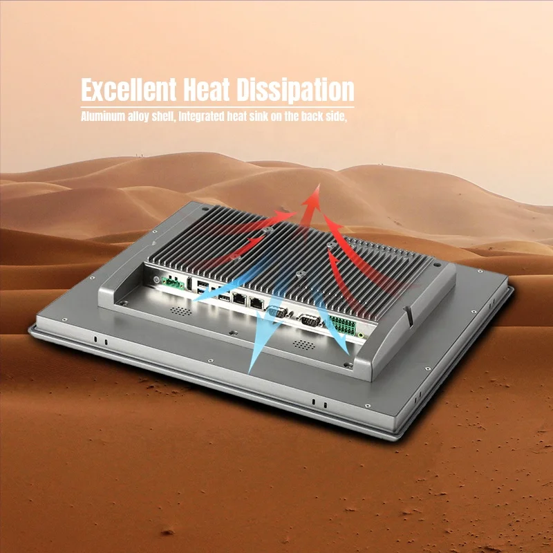 Industrial Computer Win 10 Embedded Touch Panel Pc with Waterproof Ring