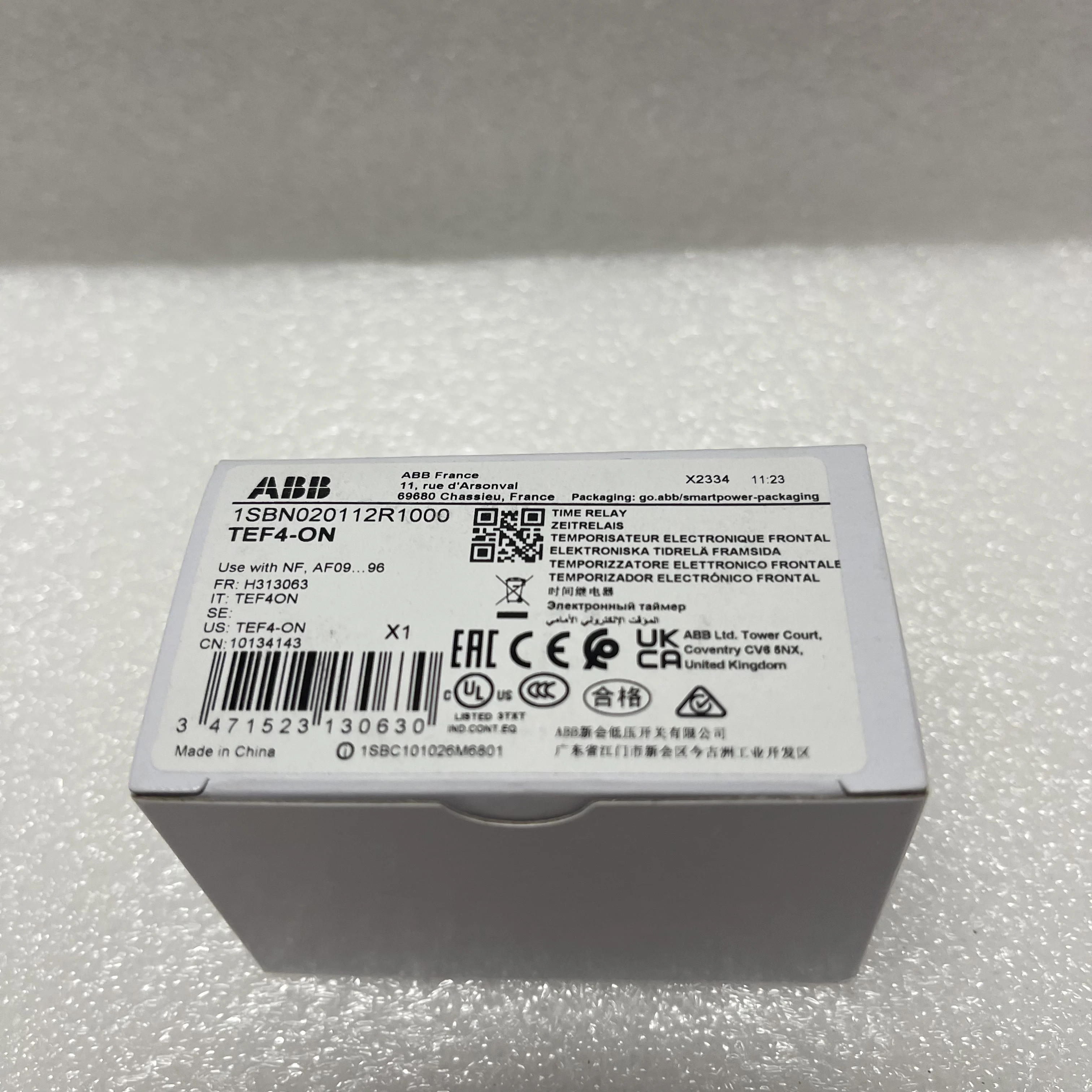 ABB Electronic Time Relay 1SBN020112R1000 TEF4-ON ABB Electronic Time Relay 1SBN020112R1000 TEF4-ON