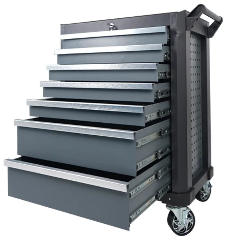 7 drawers auto repair   tool trolley set high strength thickened removable  maintenance hardware tool trolley