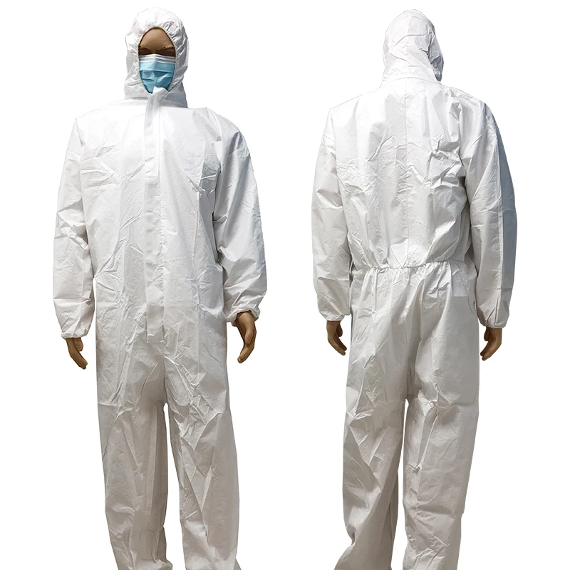 Non Woven Disposable Hazmat Suit Heavy Chemical Spray Safety Coverall ...