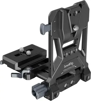 SMALLRIG V-Mount Battery Plate,V Lock Battery Plate with Dual for V Mount Battery,DSLR Camera,Tripod-4064B