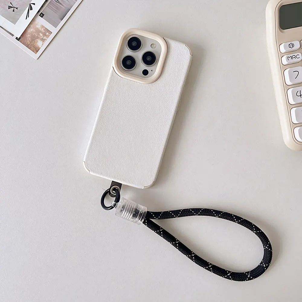 Laudtec SJS031 accesorios de celda diagonal larga de negocios simples lujo para todos los Iphone correa inteligente cadena de teléfono móvil lanyard  