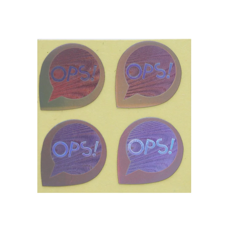 Лидер продаж, Заводские цветные наклейки с голограммой безопасности, наклейки с голограммой, самоклеящиеся этикетки, лист с защитой от бирок