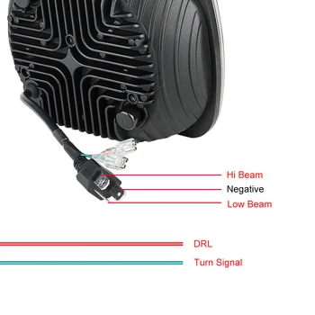 赤い悪魔の目LEDプロジェクターヘッドライトピックアップ