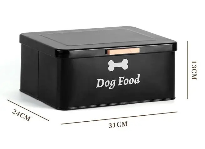 Factory Direct Sale Durable Galvanized Iron Storage Containers Set of 4 for Pet Clothes and Pet Food