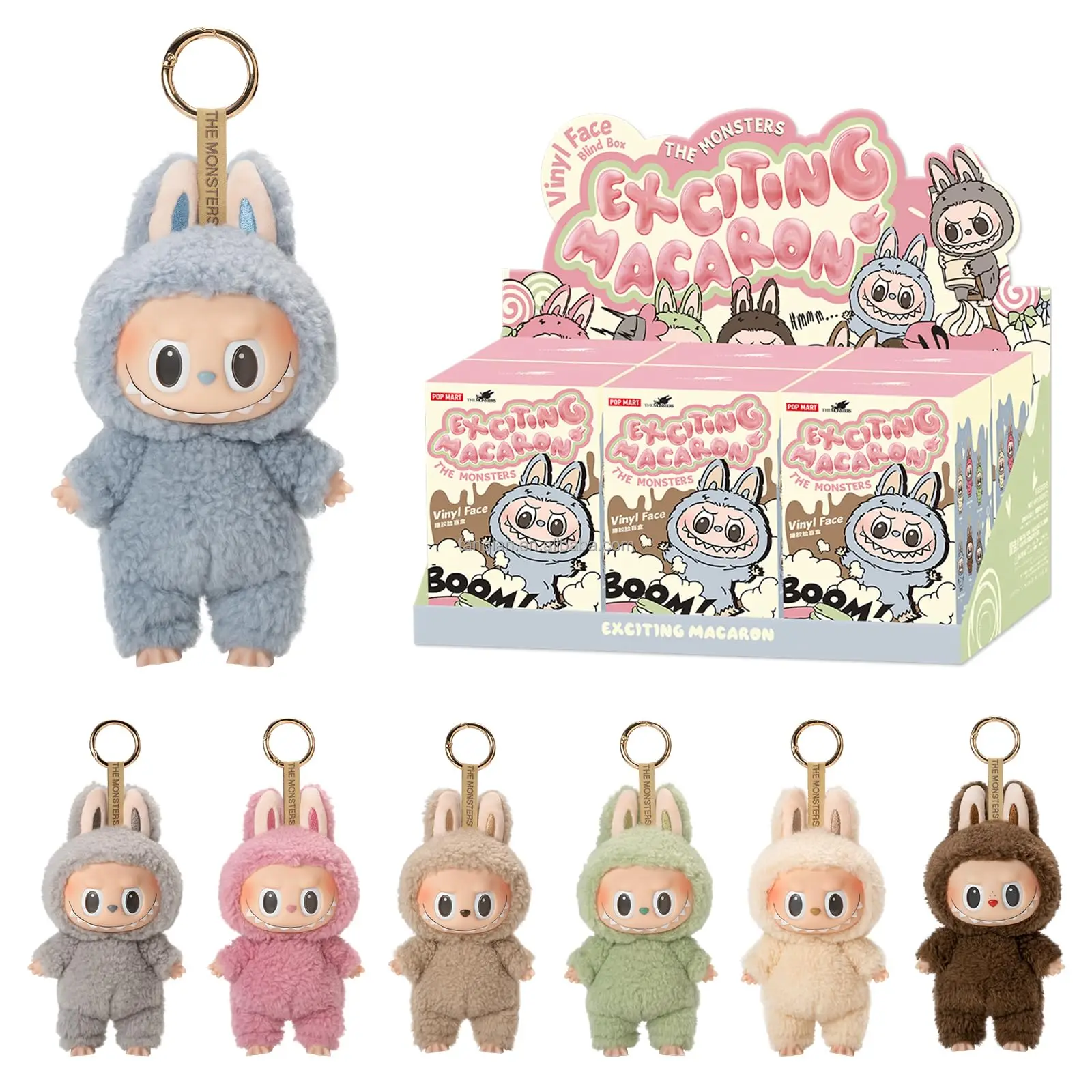POPMART Bubble Mart LABUBU Labu Heart Macaron Vinyl Face Series
