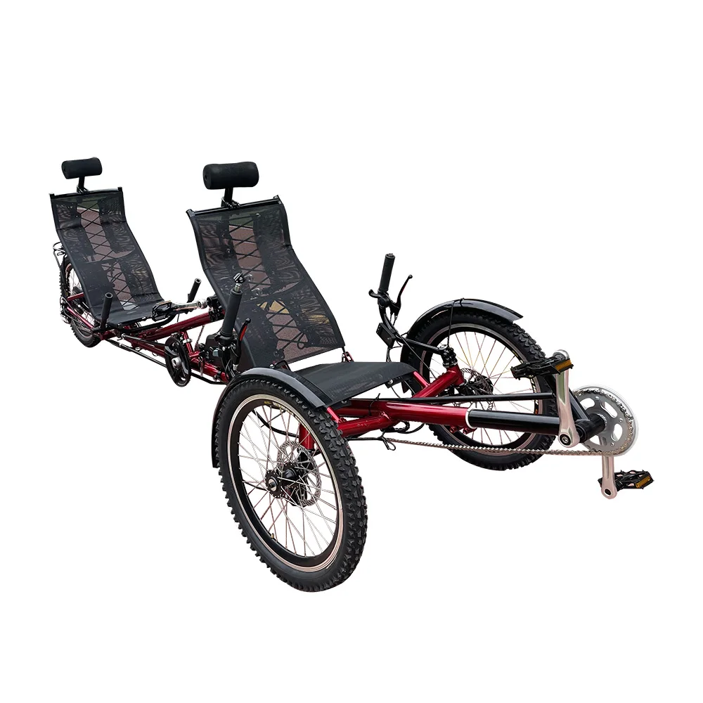 500W Electric Recumbent Tricycle for Adults Seater, Shimano 21