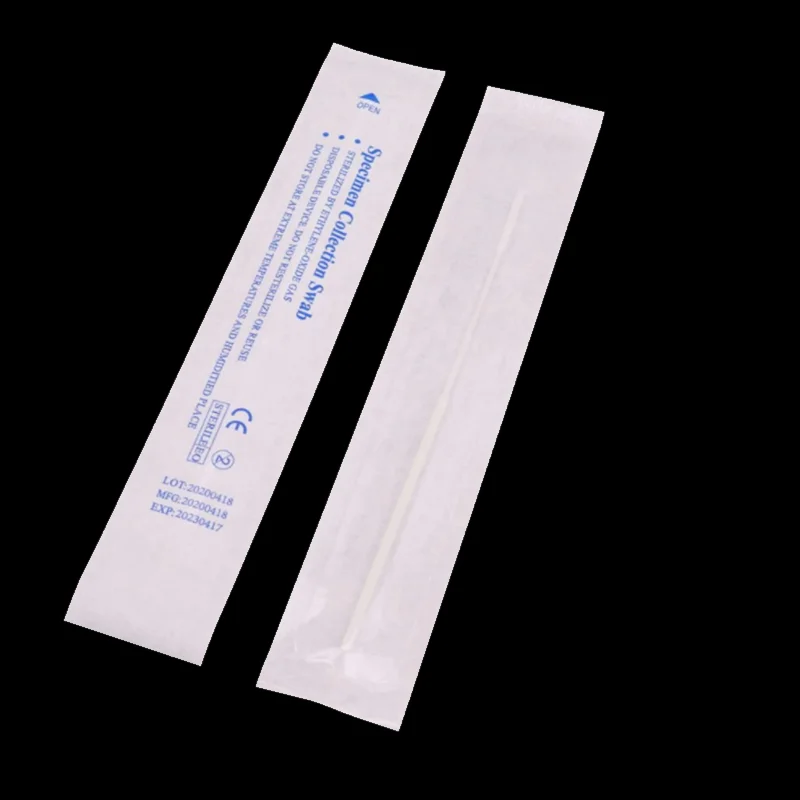 Medical Nasal Flocked Sampling Swab With Breakpoint Sterile Disposable Specimen Collection Nasopharyngeal Swabs manufacture