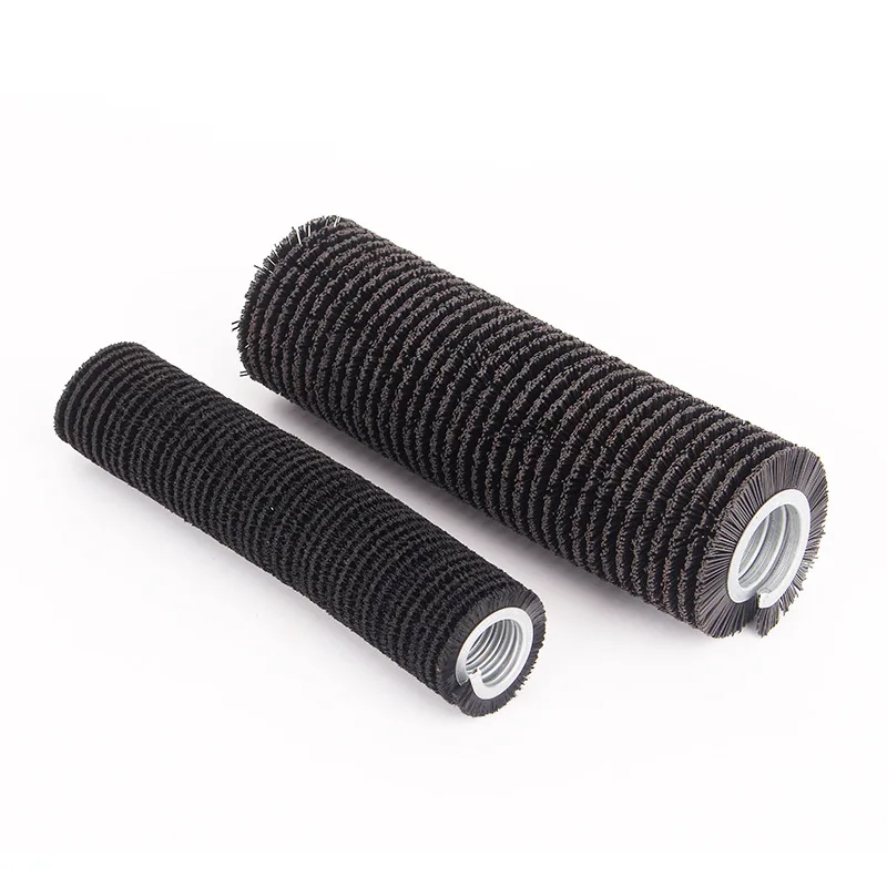 Spring Coil Rotary Inward Cleaning Polishing Inside Outward Ring Inner Chain Disk Industrial Cylinder Nylon Spiral Brush