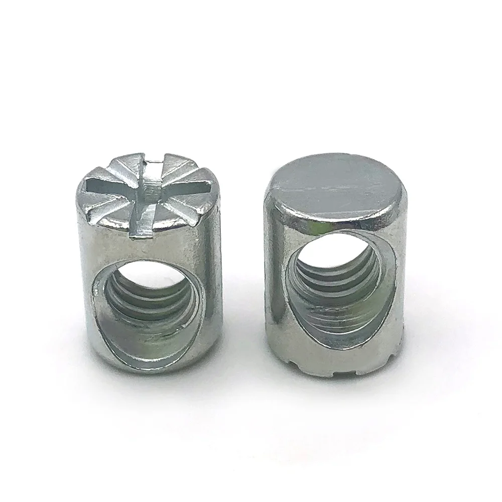 Barrel hammer cross dowel barrel nut