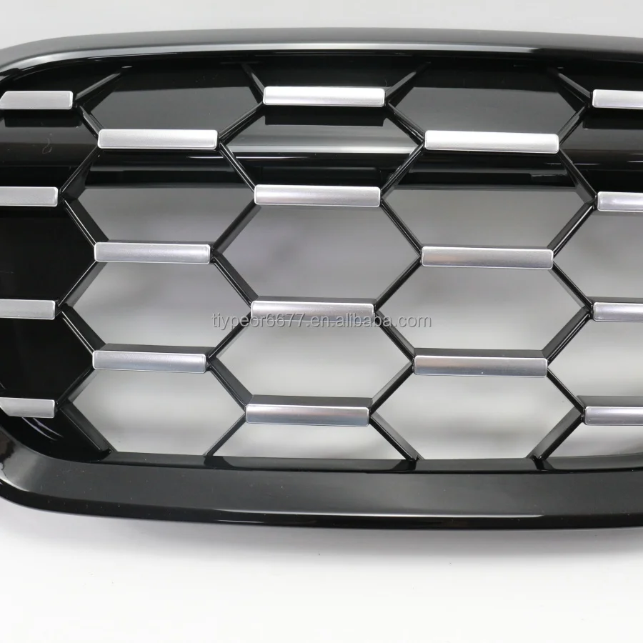 product tiypeor car front grille for bmw 3 series g28 2023 glossy black silvery abs front bumper kidney grill mesh grille-9